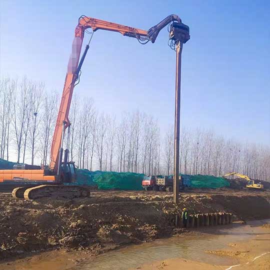 濟寧市梁山縣深基坑鋼板樁支護項目